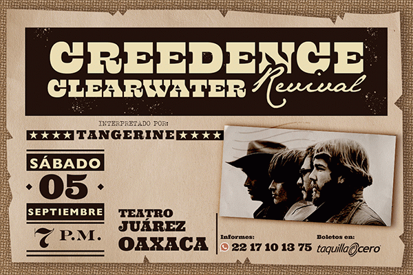 Creedence Clearwater, interpretado por Tangerine, Oaxaca